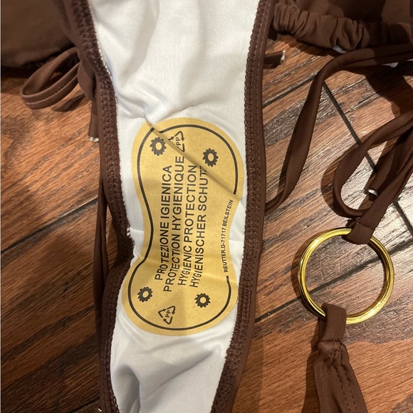 Brown Triangle Bikini Set - Picture 4 of 4